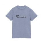 Camiseta lavado acido cuello redondo - Azul vintage - Camiseta «Te ventaré, ventall» Camiseta lavado acido cuello redondo - Azul vintage - Camiseta «Te ventaré, ventall»