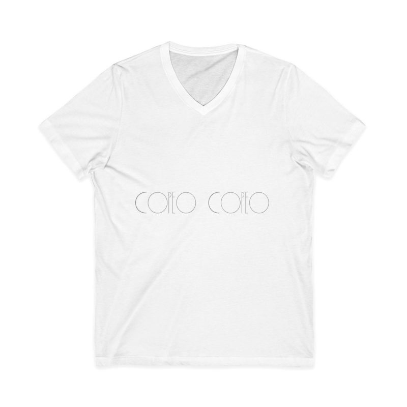 Camiseta cuello de pico - Blanco - Camiseta «Copeo Copeo» Camiseta cuello de pico - Blanco - Camiseta «Copeo Copeo»