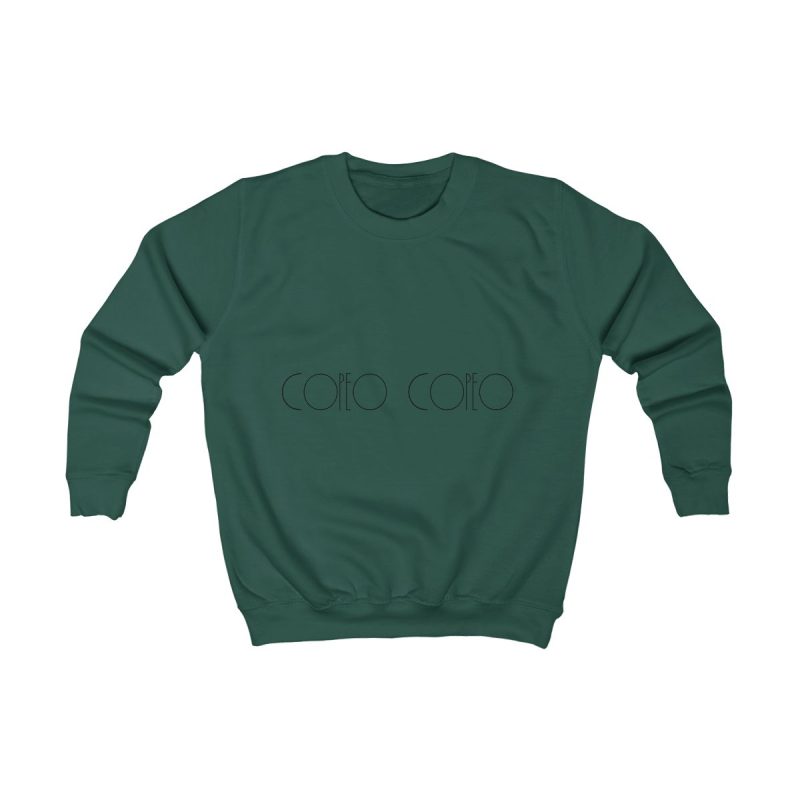 Sudadera infantil - Verde botella - Camiseta «Copeo Copeo»