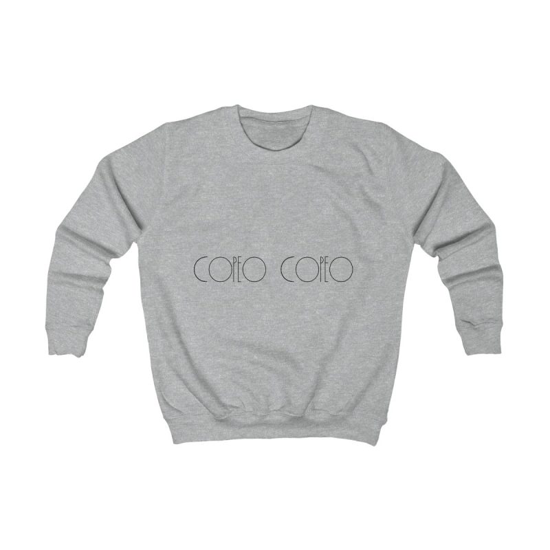 Sudadera infantil - Gris jaspeado claro - Camiseta «Copeo Copeo»