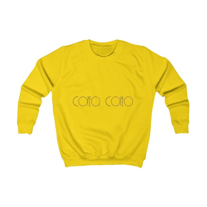 Sudadera infantil - Amarillo sol - Camiseta «Copeo Copeo»