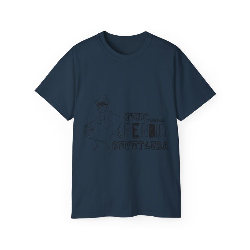 Camiseta ultra algodon - Azul crepusculo - Camiseta «Tenc una perdiu revetlera»