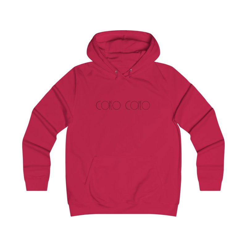 Sudadera universitaria mujer - Rojo fuego - Camiseta «Copeo Copeo»