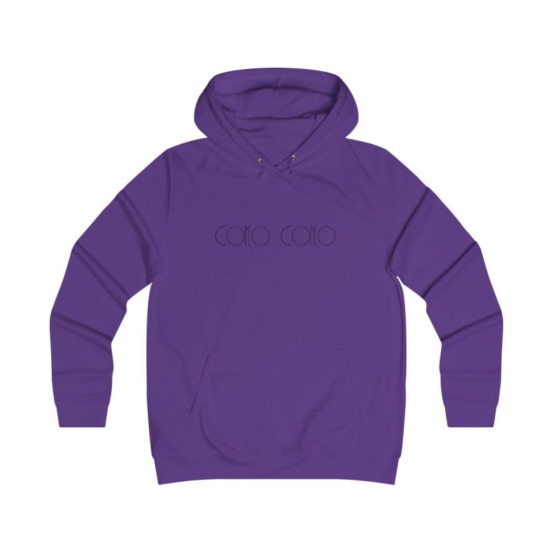 Sudadera universitaria mujer - Morado - Camiseta «Copeo Copeo»
