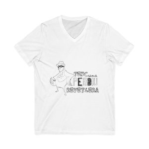 Camiseta cuello de pico - Blanco - Camiseta «Tenc una perdiu revetlera»