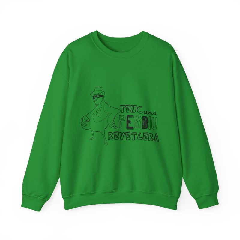Sudadera cuello redondo - Verde irlandes - Camiseta «Tenc una perdiu revetlera»