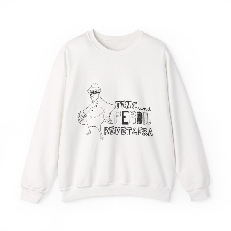 Sudadera cuello redondo - Blanco - Camiseta «Tenc una perdiu revetlera»