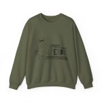 Sudadera cuello redondo - Verde militar - Camiseta «Tenc una perdiu revetlera»
