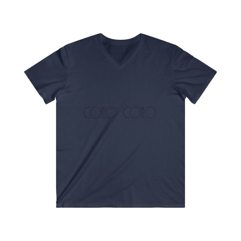 Camiseta hombre entallada cuello de pico - Azul marino - Camiseta «Copeo Copeo» Camiseta hombre entallada cuello de pico - Azul marino - Camiseta «Copeo Copeo»