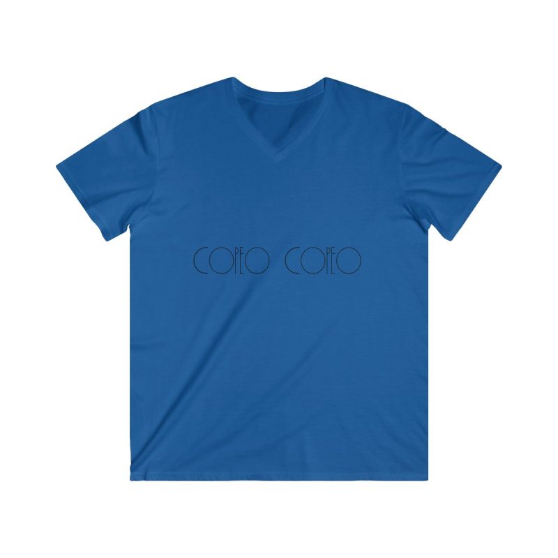 Camiseta hombre entallada cuello de pico - Azul royal - Camiseta «Copeo Copeo»