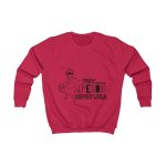 Sudadera infantil - Rojo fuego - Camiseta «Tenc una perdiu revetlera» Sudadera infantil - Rojo fuego - Camiseta «Tenc una perdiu revetlera»