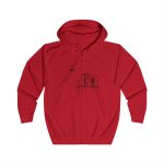 Sudadera con capucha y cremallera - Rojo fuego - Camiseta «Tenc una perdiu revetlera» Sudadera con capucha y cremallera - Rojo fuego - Camiseta «Tenc una perdiu revetlera»