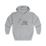 Sudadera con capucha y cremallera - Gris jaspeado claro - Camiseta «Tenc una perdiu revetlera» Sudadera con capucha y cremallera - Gris jaspeado claro - Camiseta «Tenc una perdiu revetlera»