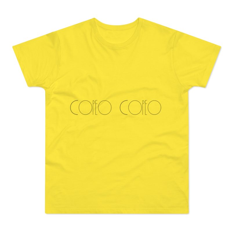 Camiseta hombre punto liso - Amarillo solar - Camiseta «Copeo Copeo»
