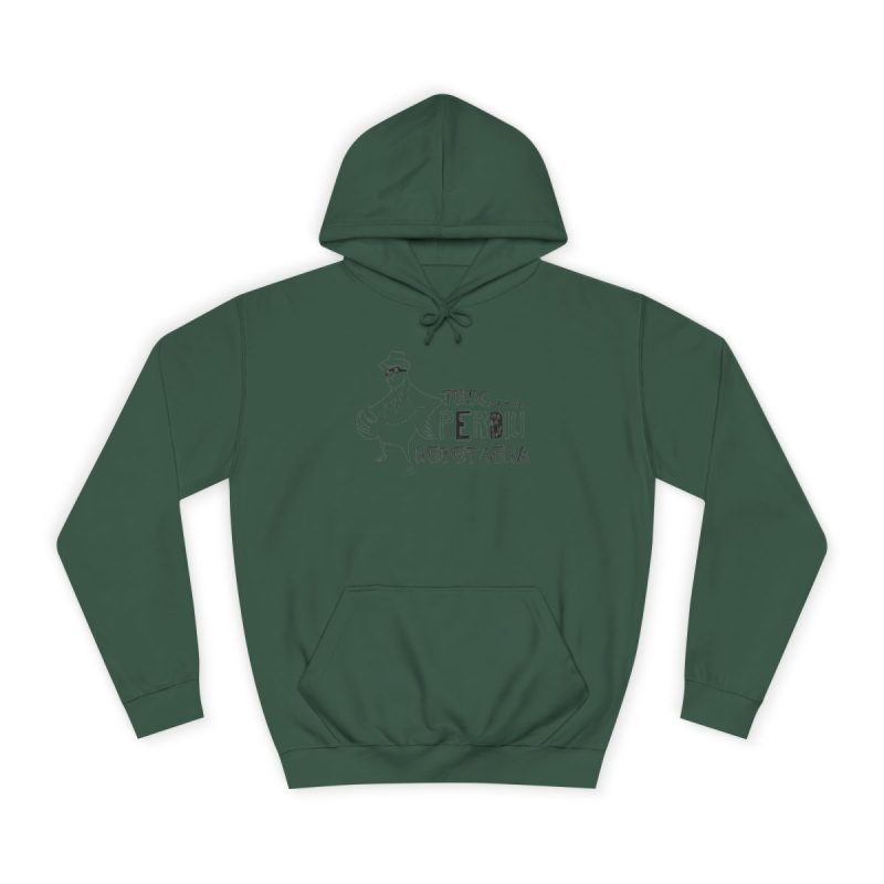 Sudadera universitaria - Verde botella - Camiseta «Tenc una perdiu revetlera»