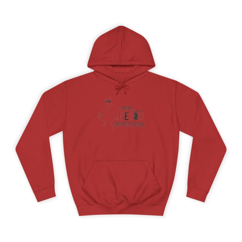 Sudadera universitaria - Rojo fuego - Camiseta «Tenc una perdiu revetlera»