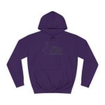 Sudadera universitaria - Morado - Camiseta «Tenc una perdiu revetlera»