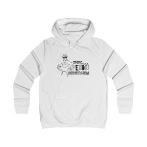 Sudadera universitaria mujer - Blanco artico - Camiseta «Tenc una perdiu revetlera»