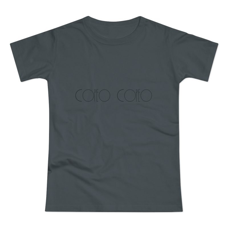 Camiseta mujer punto liso - Gris oscuro - Camiseta «Copeo Copeo» Camiseta mujer punto liso - Gris oscuro - Camiseta «Copeo Copeo»
