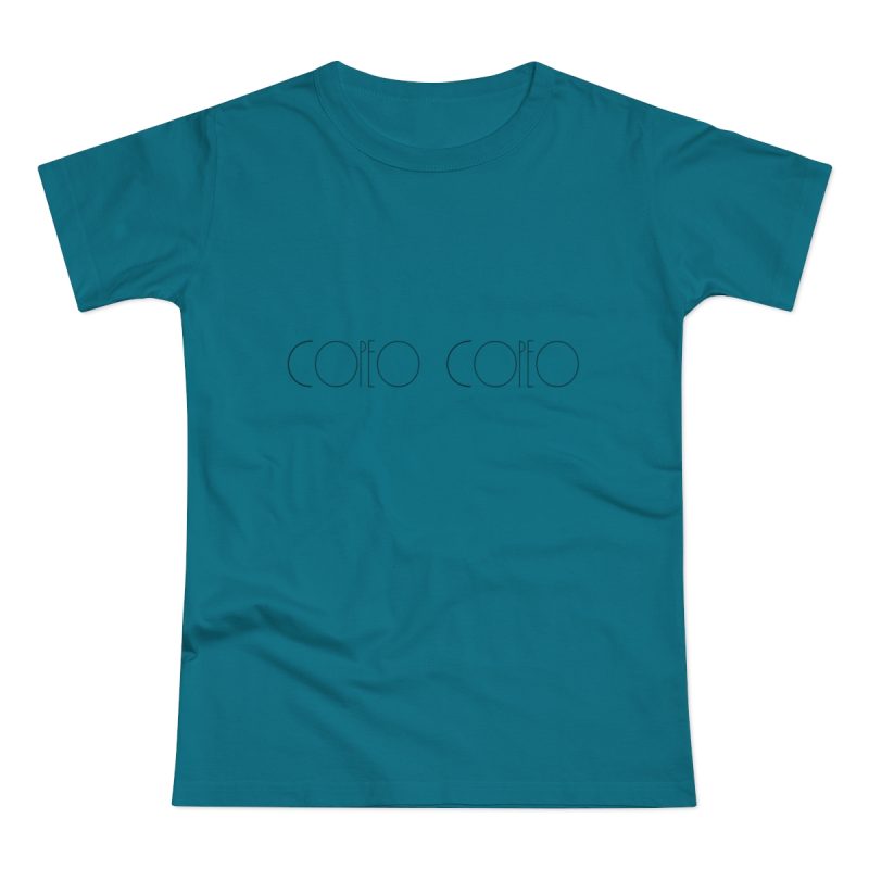 Camiseta mujer punto liso - Azul diva - Camiseta «Copeo Copeo»