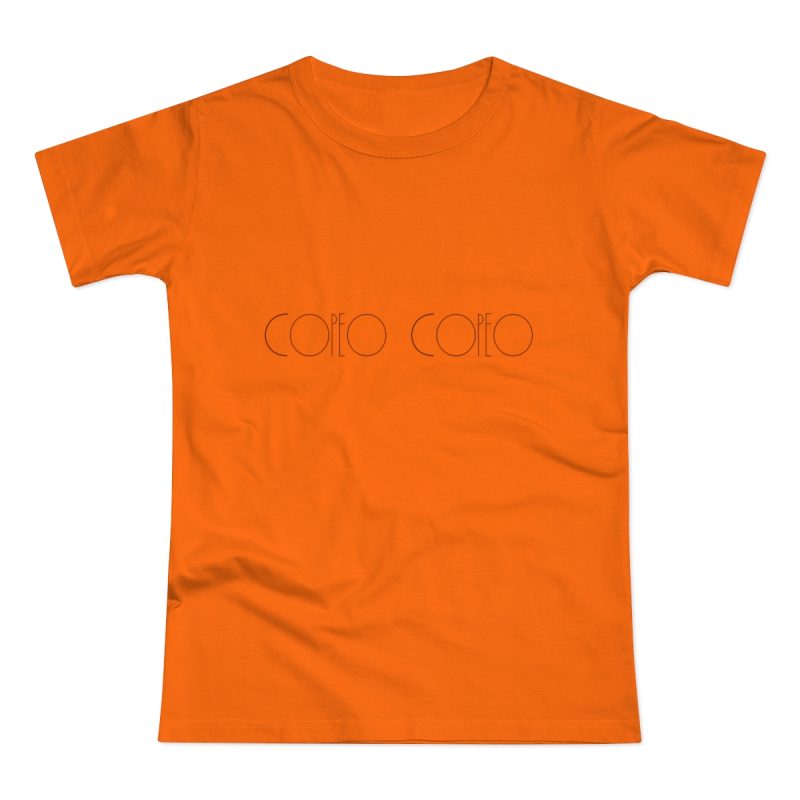 Camiseta mujer punto liso - Naranja - Camiseta «Copeo Copeo»