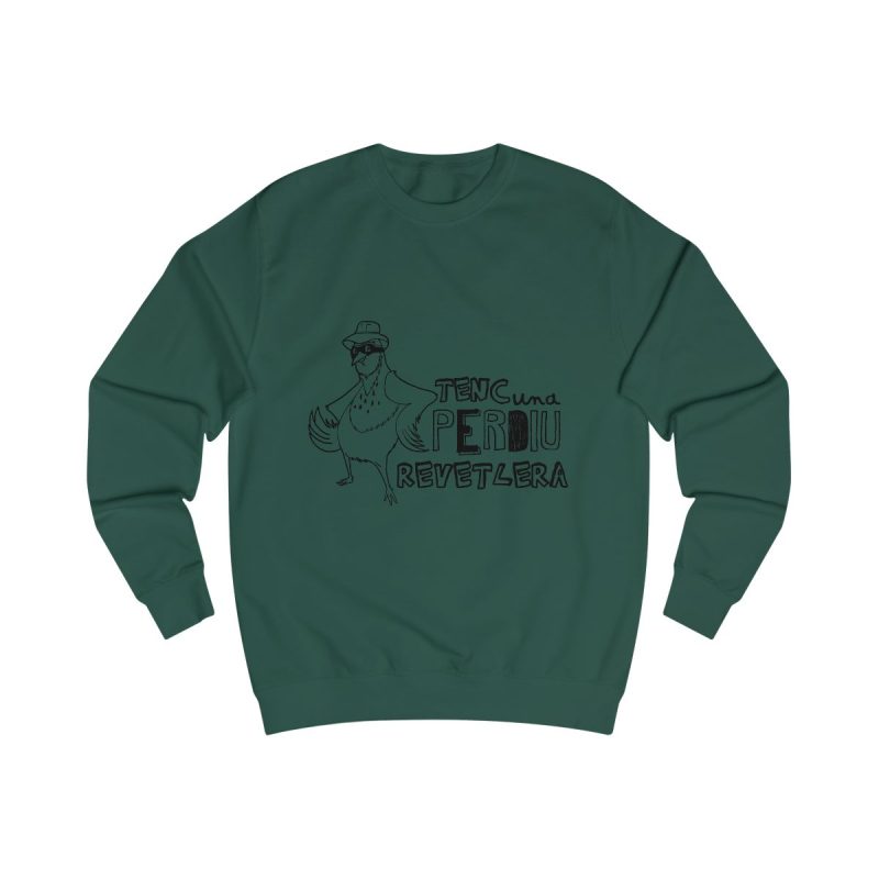 Sudadera clasica - Verde botella - Camiseta «Tenc una perdiu revetlera»