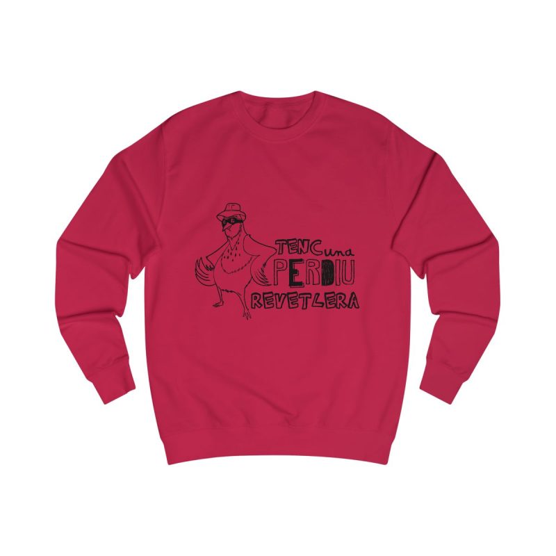 Sudadera clasica - Rojo fuego - Camiseta «Tenc una perdiu revetlera»