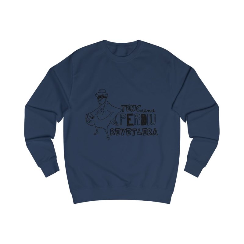 Sudadera clasica - Azul marino Oxford - Camiseta «Tenc una perdiu revetlera»