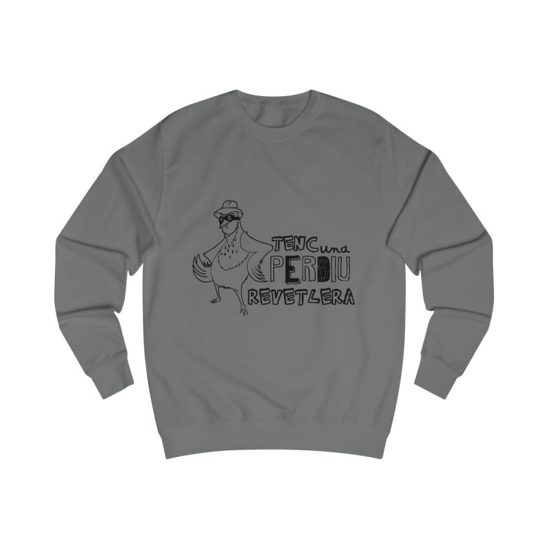 Sudadera clasica - Gris acero - Camiseta «Tenc una perdiu revetlera»