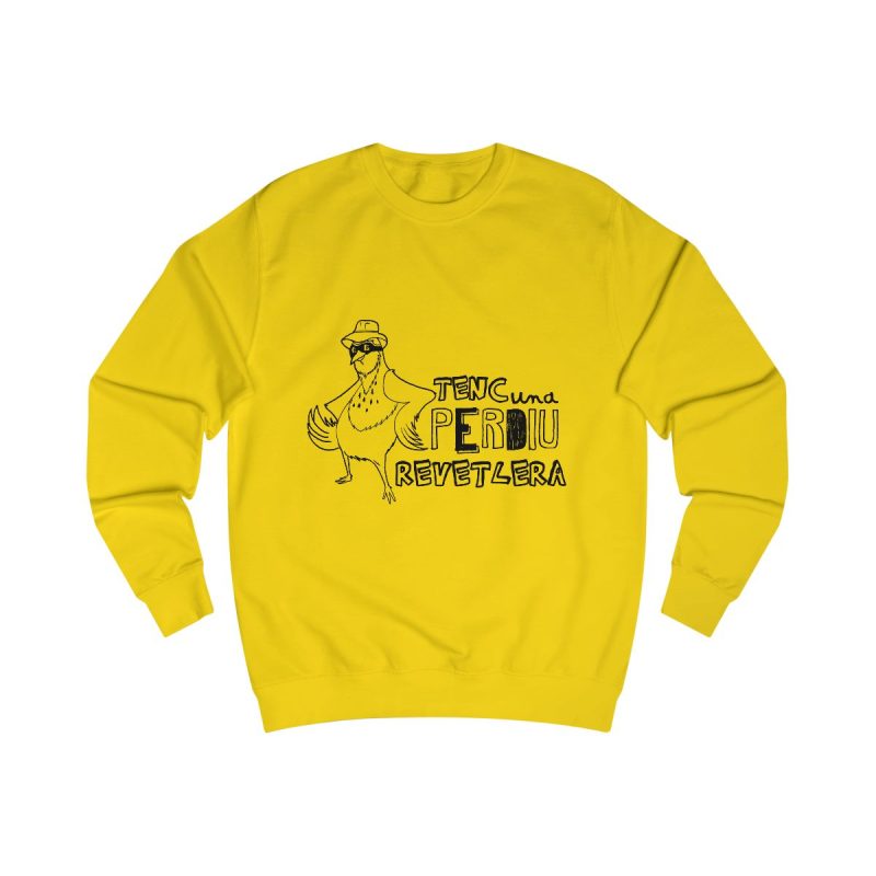 Sudadera clasica - Amarillo sol - Camiseta «Tenc una perdiu revetlera»