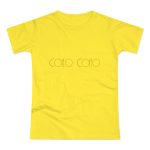 Camiseta mujer punto liso - Amarillo solar - Camiseta «Copeo Copeo» Camiseta mujer punto liso - Amarillo solar - Camiseta «Copeo Copeo»