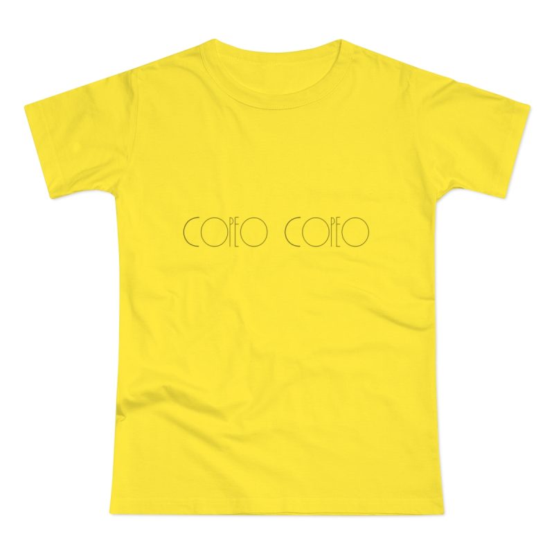 Camiseta mujer punto liso - Amarillo solar - Camiseta «Copeo Copeo»