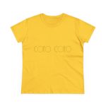 Camiseta mujer algodon medio - Amarillo margarita - Camiseta «Copeo Copeo» Camiseta mujer algodon medio - Amarillo margarita - Camiseta «Copeo Copeo»