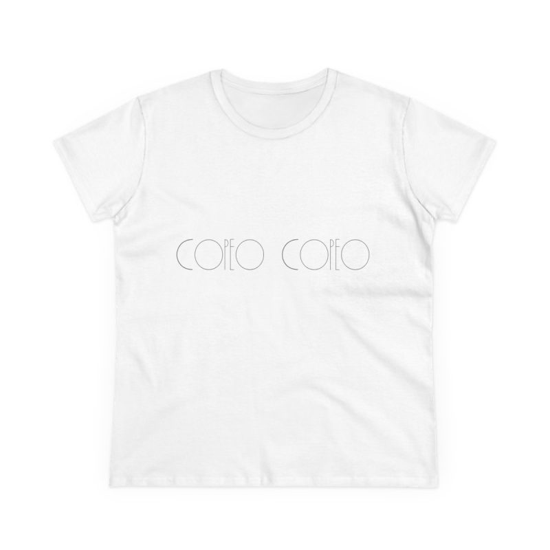 Camiseta mujer algodon medio - Blanco - Camiseta «Copeo Copeo»