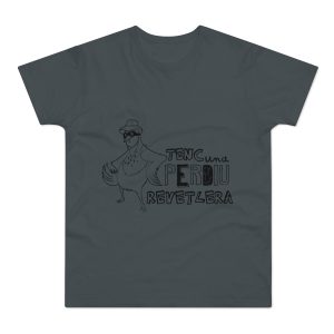Camiseta hombre punto liso - Gris oscuro - Camiseta «Tenc una perdiu revetlera»