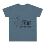 Camiseta hombre punto liso - Azul piedra - Camiseta «Tenc una perdiu revetlera» Camiseta hombre punto liso - Azul piedra - Camiseta «Tenc una perdiu revetlera»