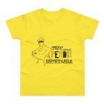 Camiseta hombre punto liso - Amarillo solar - Camiseta «Tenc una perdiu revetlera» Camiseta hombre punto liso - Amarillo solar - Camiseta «Tenc una perdiu revetlera»