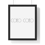 Poster enmarcado vertical - Negro - Camiseta «Copeo Copeo»
