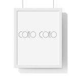 Poster enmarcado vertical - Blanco - Camiseta «Copeo Copeo»