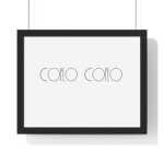 Poster enmarcado horizontal - Negro - Camiseta «Copeo Copeo»
