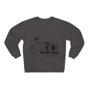 Sudadera cuello redondo premium - Antracita - Camiseta «Tenc una perdiu revetlera»