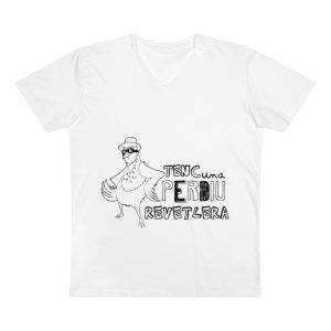 Camiseta hombre cuello de pico Presenter - Blanco - Camiseta «Tenc una perdiu revetlera»
