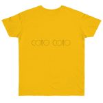 Camiseta punto liso - Amarillo dorado - Camiseta «Copeo Copeo» Camiseta punto liso - Amarillo dorado - Camiseta «Copeo Copeo»