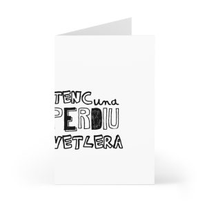 Tarjetas de felicitacion (7 uds.) - Camiseta «Tenc una perdiu revetlera»