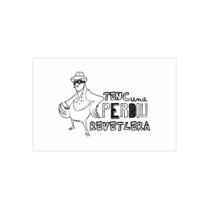 Tarjetas de visita (100 uds.) - Camiseta «Tenc una perdiu revetlera»