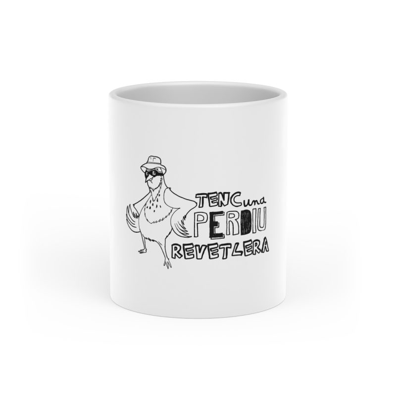 Taza con asa de corazon - Blanco - Camiseta «Tenc una perdiu revetlera» Taza con asa de corazon - Blanco - Camiseta «Tenc una perdiu revetlera»
