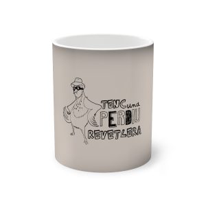 Taza magica que cambia de color - Negro - Camiseta «Tenc una perdiu revetlera»