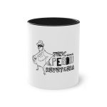 Taza bicolor - Negro - Camiseta «Tenc una perdiu revetlera»