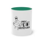 Taza bicolor - Verde oscuro - Camiseta «Tenc una perdiu revetlera»