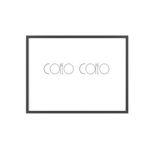 Poster con marco de madera - Marco negro - Camiseta «Copeo Copeo»